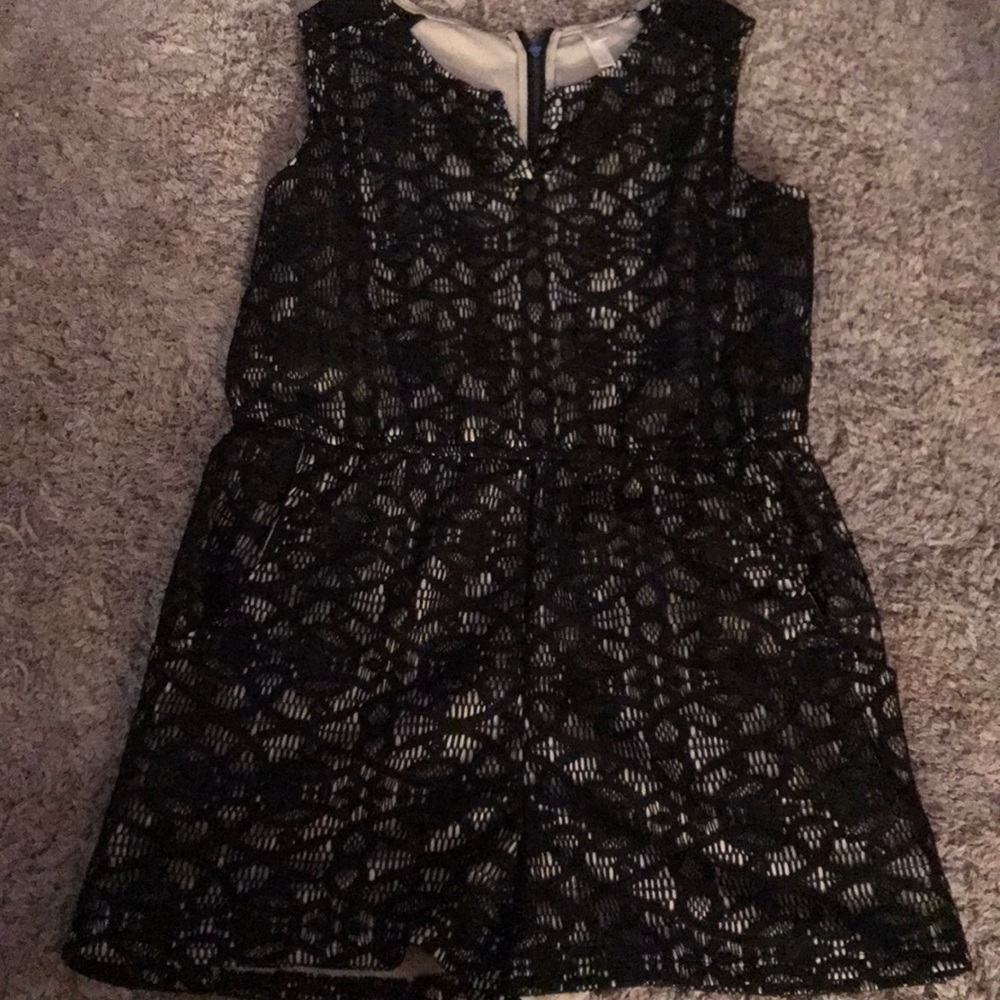 Black lace romper